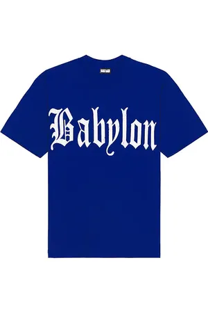 BABYLON Oe Logo T-Shirt in . Size M, S, XL/1X.