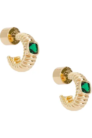 Ettika Contemporary Textured Small Hoops in .