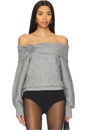525 America Elizabeth Rosettes Off The Shoulder Pullover in . Size M, S, XL, XS.