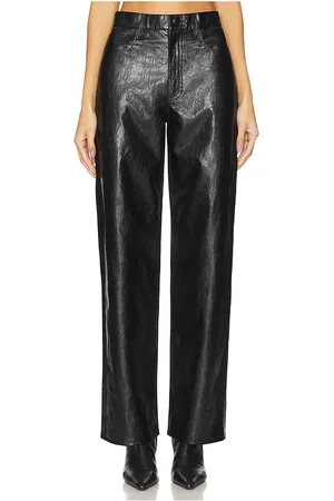 RAG&BONE Shea Faux Leather Foil Pant in . Size 14, 2, 6.