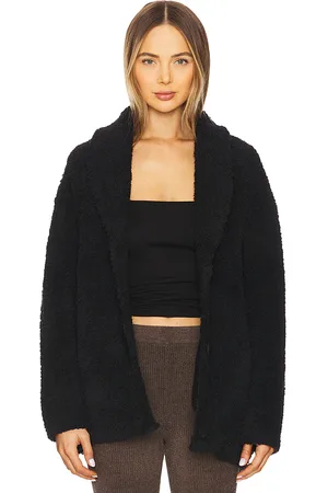 Barefoot Dreams CozyChic Faux Shearling Buttoned Jacket in . Size M, S, XL, XS.