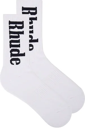 Rhude Vertical Logo Socks in .