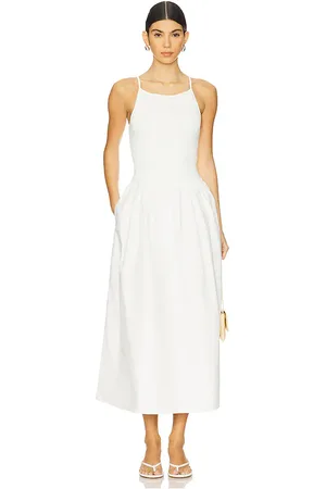 Shona Joy Aliah High Neck Midi Dress in . Size M, S.
