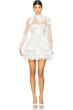 Bronx and Banco Anastasia Floral Long Sleeve Mini Dress in . Size M, XS.