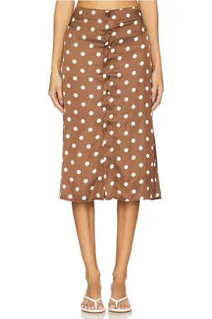 Free People Analise Printed Midi Skirt in . Size 12, 2, 4, 6, 8.
