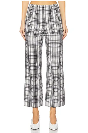 VERONICA BEARD Dova Pant in Black,White. Size 4.