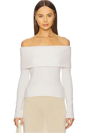 ENZA COSTA Off Shoulder Sweater in . Size M, S.