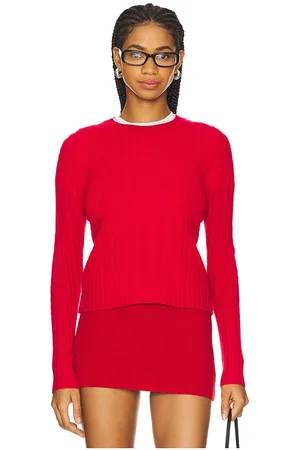 Guest In Residence Cable Shrunken Cashmere Crew Sweater in . Size M, S, XL, XS.