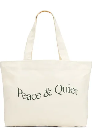 Museum of Peace and Quiet Wordmark Pigment Dyed Tote Bag in .