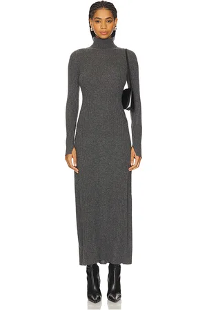 Guest In Residence Wide Rib Cashmere Turtleneck Dress in . Size M, S, XL, XS.