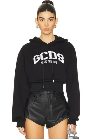 GCDS Logo Crop Hoodie in . Size M.