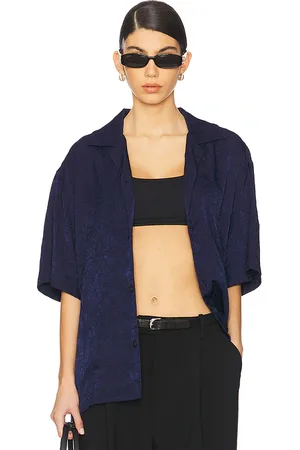 WAO Crinkled Short Sleeve Shirt in . Size S, XL/1X, XS.