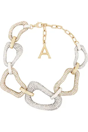 AREA Crystal Link Necklace in .