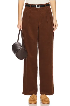 WAO Wide Leg Pleated Corduroy Pant in . Size 32, 34.