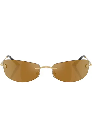 VERSACE Rectangular Sunglasses in .