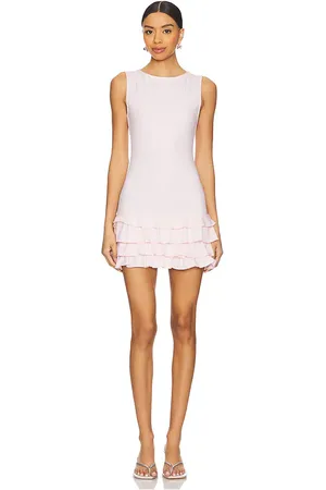 Lioness Bisous Ruffle Dress in . Size M, S.