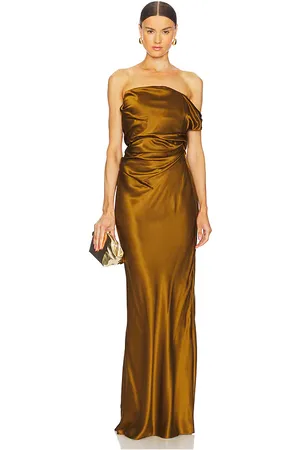 The Sei Strapless Gown With Arm Drape in . Size 2.