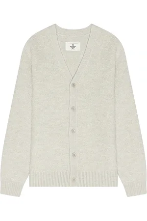 Reigning Champ Textured Boucle Turf Cardigan in . Size M, S, XL/1X.