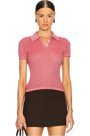Guest In Residence Cashmere Shrunken Polo in . Size M, S, XL, XS.