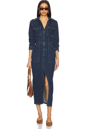GOOD AMERICAN Fit For Success Long Sleeve Midi Dress in . Size 4X, 5X, M, S, XS.