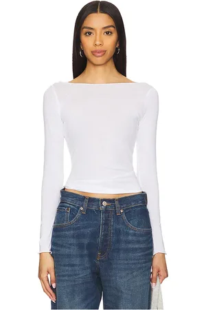 AYA MUSE Boatneck Long Sleeve Tee in . Size M, S, XXS.