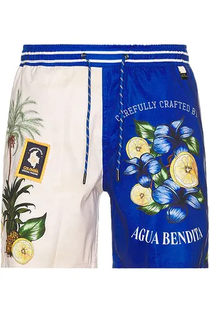 Agua Bendita Joe Trunk in Blue, Beige. Size 34.