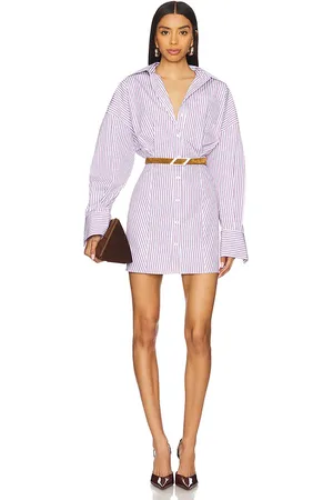The Attico Long Sleeve Shirt Dress in . Size 38, 40, 42, 44.