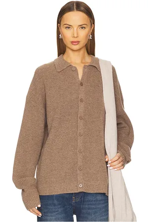 AYA MUSE Relaxed Knit Button Up Sweater in . Size M, S, XS, XXS.