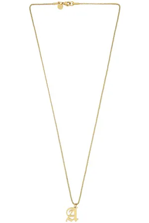 petit moments Old English Initial Necklace in . Size B, C, H, I, K, L, M, N, R, V.