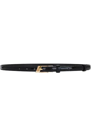 BLACK SUEDE STUDIO Slanted Belt in . Size M, S.