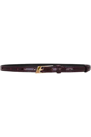 BLACK SUEDE STUDIO Slanted Belt in . Size M, S.