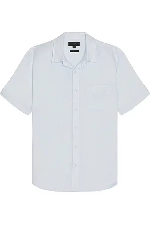 Vince Linen Short Sleeve Shirt in . Size M, S.