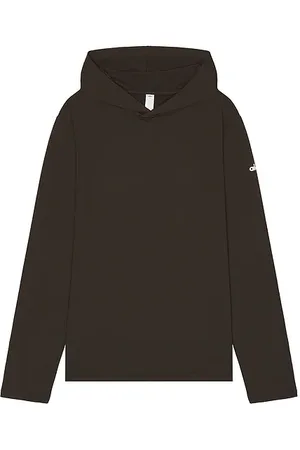 alo Conquer Reform Long Sleeve With Hood in . Size XL/1X.