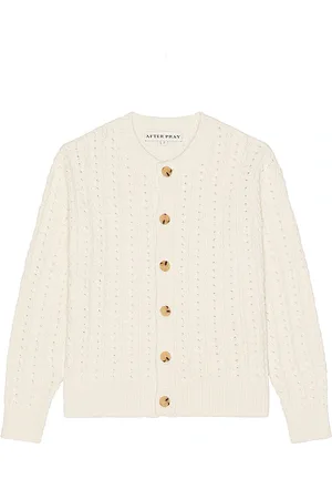 AFTER PRAY Ernest Cable Knit Cardigan in . Size M, S.