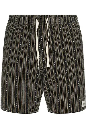 Rhythm Jacquard Linen Jam Shorts in . Size 34.