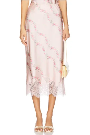 LOVESHACKFANCY Malina Skirt in . Size XL, XS.