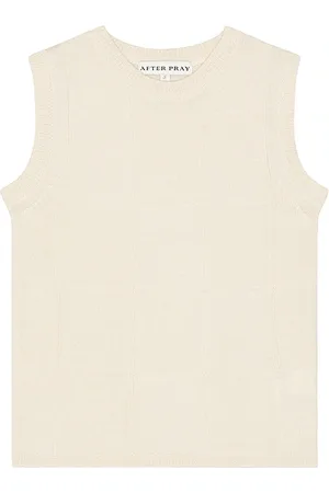 AFTER PRAY Damier Sleeveless Knit Top in . Size S.