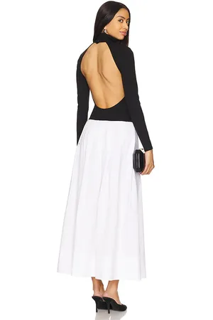 Lovers And Friends Sol Midi Dress in Black,White. Size M, S, XL, XS, XXS.