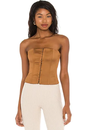 DANIELLE GUIZIO Satin Corset Top in . Size S, XS.