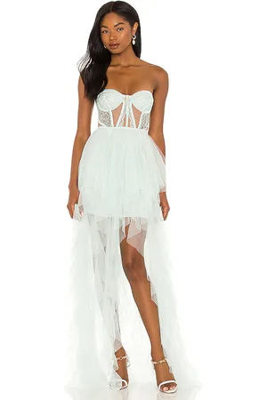 For Love & Lemons X REVOLVE Bustier Hi Low Gown in . Size S.