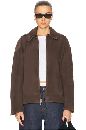 GRLFRND Alek Suede Jacket in . Size M, S, XL.