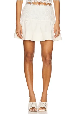 For Love & Lemons Doily Lace Mini Skirt in . Size M, S, XS.