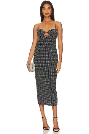 Bardot Aisha Diamonte Midi Dress in . Size 4.