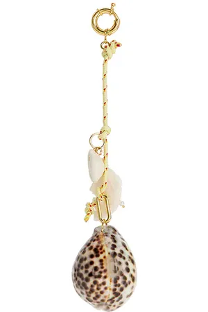 Timeless Pearly Rope & Shells Rope Keychain in .