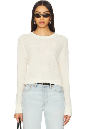 ENZA COSTA Linen Open Knit Crewneck Sweater in . Size S, XS.