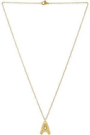 petit moments Bubble Initial Necklace in . Size B, C, D, E, F, I, J, M, O, S, T.