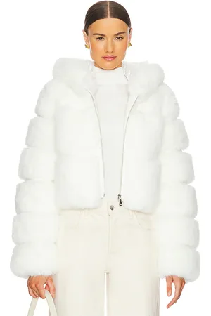 Adrienne Landau The Lina Faux Fur Jacket in . Size M, S.