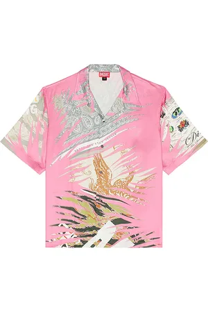 Diesel Printed Button Up Shirt in . Size 48.