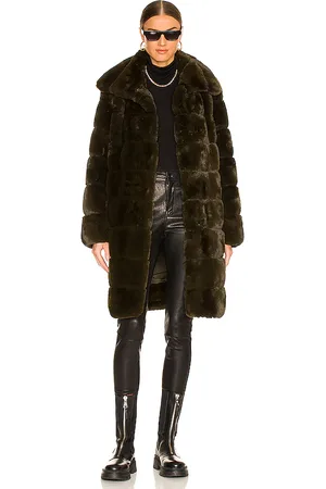 Adrienne Landau Faux Fur Long Coat in . Size M.