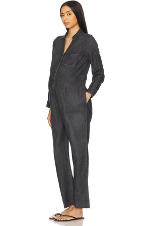 Hatch The Everyday Nursing Denim Jumpsuit in . Size 2/M, 3/L, 4/XL.